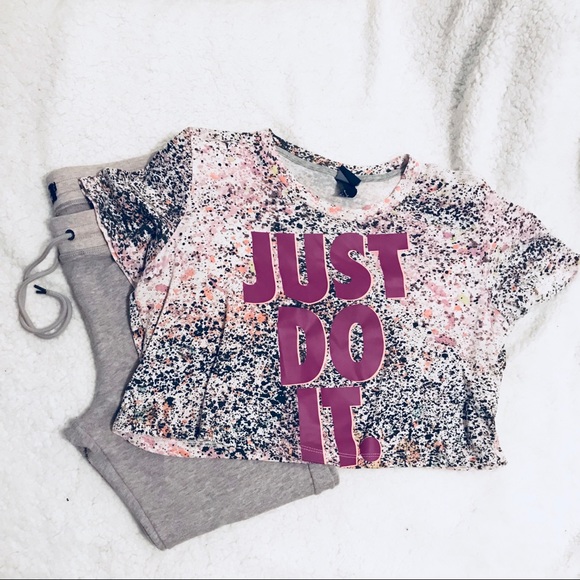 nike crop top just do it